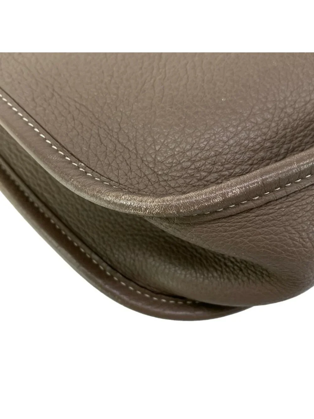 Hermes Shoulder Bag Evelyne GM Etoupe Silver